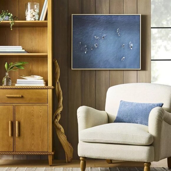 Threshold x Studio McGee 24"x30" Ocean Surf Framed Canvas - Target - Picture 2 of 4